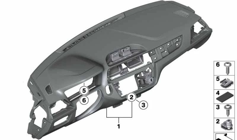 Tablero de Instrumentos para BMW F20N, F21N, F22N, F23N (OEM 51457943490). Original BMW