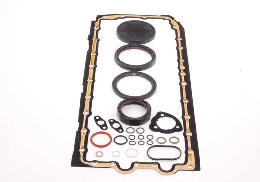 Gasket set for crankcase housing asbestos-free for BMW E82, E88, E90, E91, E92, E93, E60N, E61N, F01, F02, E71, E89 (OEM 11117567210). Original BMW