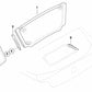 Central Windshield for BMW Z4 E85 (OEM 54347117746). Genuine BMW.