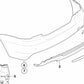 Rear lower bumper trim for BMW E82, E88 (OEM 51128045455). Original BMW