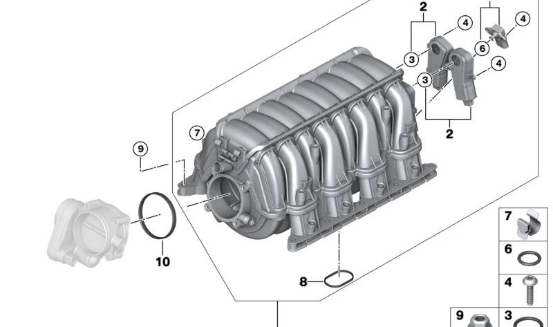 Transmission unit for BMW E60, E61, E63, E64, E65, E66, E70 (OEM 11617537998). Original BMW