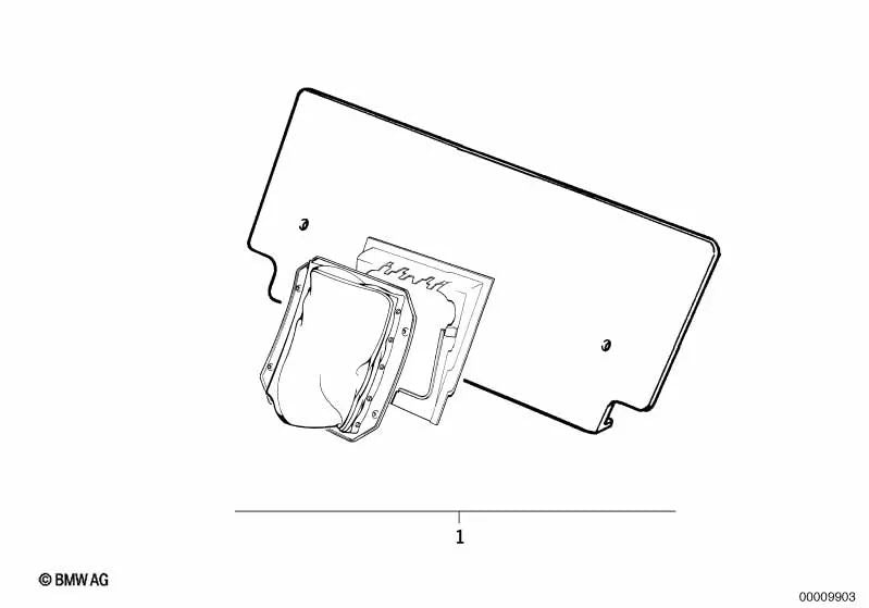 Kit de reequipamiento de portaesquís para BMW E39 (OEM 72609405802). Original BMW.