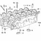 Tapa de cierre OEM 11121736330 para BMW E34, E39, E32, E38, E31, E53, E52. Original BMW.