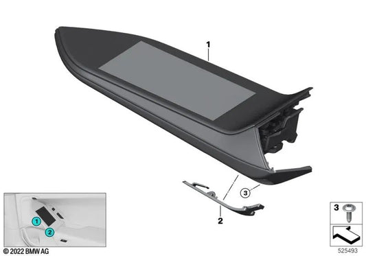 Módulo de controle da porta Tampa esquerda para BMW 7 G70 Series (OEM 61315A2B399). BMW original