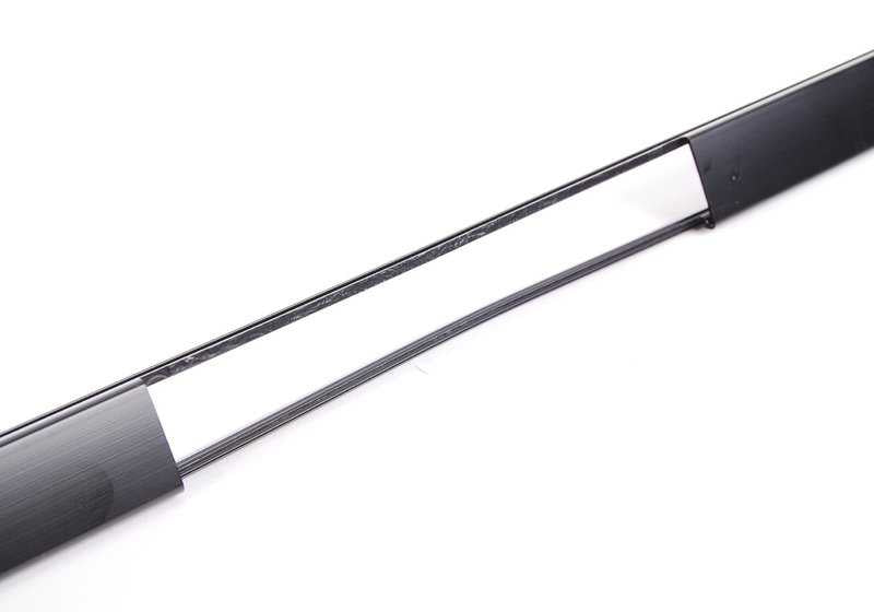 Primed left roof molding for BMW 3 Series E46 (OEM 51138208775). Genuine BMW