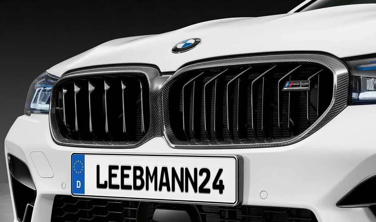 M Performance decorative grilles for BMW 5 Series F90N (OEM 51712469540). Genuine BMW.