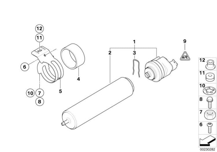 Filtro De Combustible Para Bmw E9X. Original Recambios