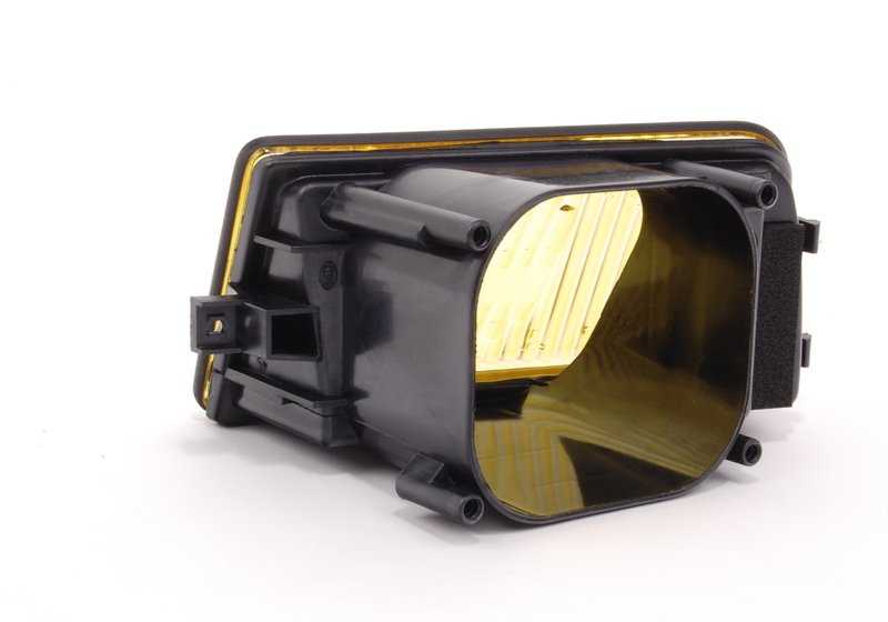 Lente difusora izquierda Amarilla para BMW Serie 5 E34 (OEM 63171384785). Original BMW