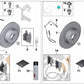 Disco de freno ventilado para BMW Serie 5 F10, F11, Serie 6 F06, F12, F13 (OEM 34116884301). Original BMW