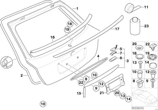 Tapon Grundiert Para Bmw E46 Compact. Original Recambios