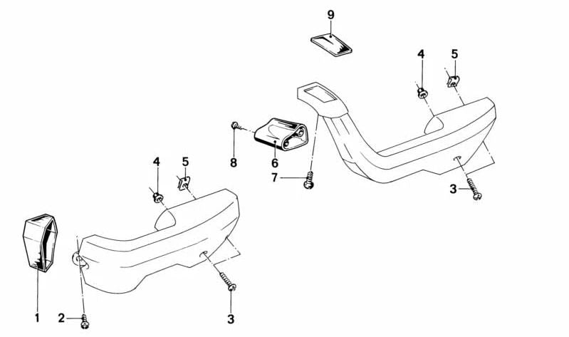 Embellecador Plisher OEM 51411883880 para BMW E21. BMW original.