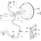 Conducto de vacío con válvula antirretorno para BMW X5 E53 (OEM 34336758560). Original BMW