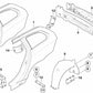 Tapa caja de conectores ABS para BMW Serie 5 E60, E60N, E61, E61N (OEM 51717143261). Original BMW.