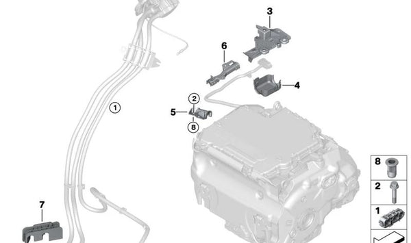 Protector Antifricción para BMW G26E, I20, G08E, G08F (OEM 12905A0A351). Original BMW