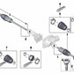 Eje de transmisión delantero derecho para BMW Serie 1 F20, F21 Serie 2 F22, F23 Serie 3 F30, F31, F34, F35 Serie 4 F32, F33, F36 (OEM 31607597694). Original BMW