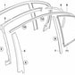 Rear Right Door Upper Window Frame Trim for BMW E60, E60N (OEM 51357072890). Original BMW