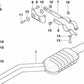 Soporte Sistema de Escape para BMW E39 (OEM 18207500187). Original BMW.