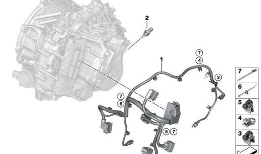 Cableado eléctrico OEM 28005A42031 para BMW U06. Compatible con todos los modelos U06. Original BMW.