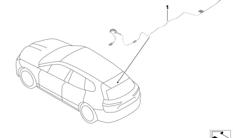 Spoilersonda para BMW i Serie I20 (OEM 65209442783). Original BMW