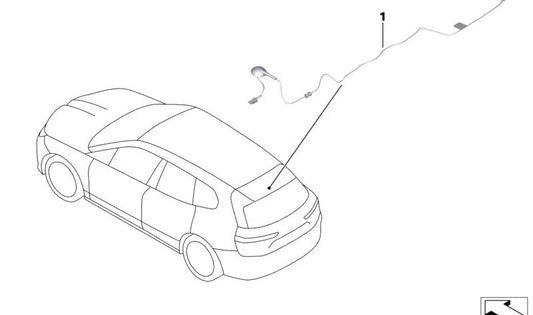 Spoilersonda para BMW i Serie I20 (OEM 65209442783). Original BMW