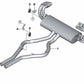 Auspuffblende für BMW X5 E70N (OEM 18307562547). Original BMW