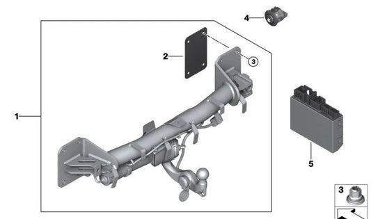 Lavagem OEMeady 51128737801 para BMW I20. BMW original.