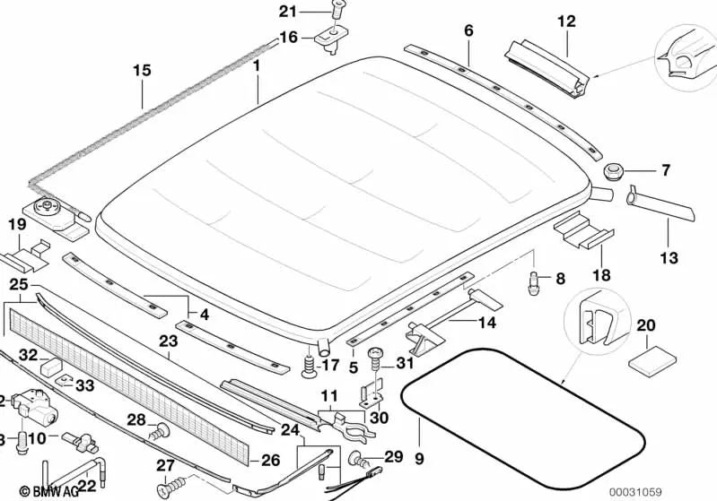 Activación de emergencia para BMW Serie 3 E36 (OEM 54122496348). Original BMW