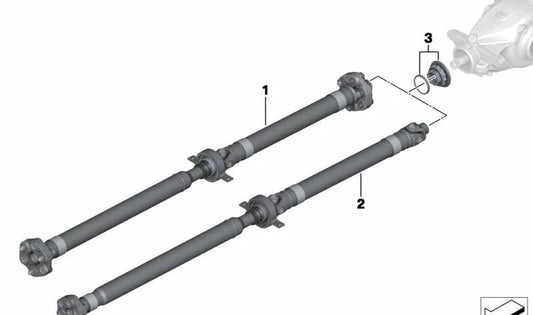 Eje de transmisión OEM 26108641835 para BMW F20, F21 (con caja de cambios manual). Original BMW