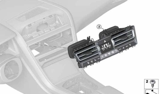 Automatic Climate Control Module for BMW 8 Series F91, F92, F93, G14, G15, G16 (OEM 64114A176B4). Original BMW