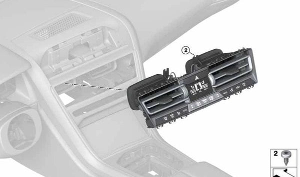 Panel de control del climatizador automático para BMW Serie 8 F91, F92, F93, G14, G15, G16 (OEM 64115A1D429). Original BMW