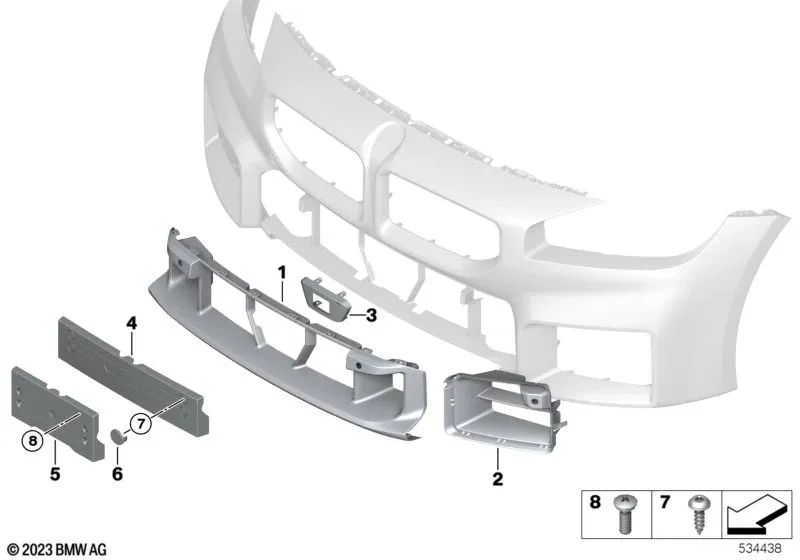 Cubierta para BMW Serie 2 G42, G87, Serie 3 G20, G21, G28 (OEM 51117478822). Original BMW