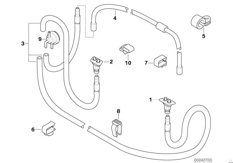 Clip / Abrazadera Sistema Eléctrico Y Faros Para E46 E39 E83 E53. Original Bmw Recambios