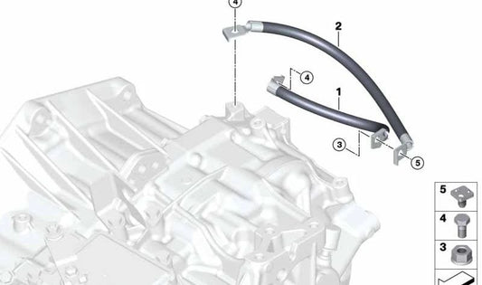 Cabo de massa OEM 12428602991 para BMW F40, F44, F45, F46, F48, F39, F55, F56, F57, F54, F60. BMW original