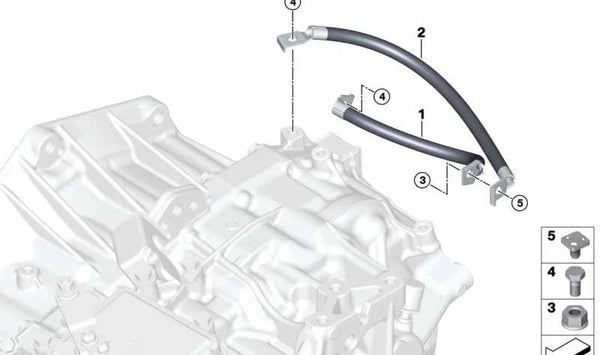 Cable de masa OEM 12428602991 para BMW F40, F44, F45, F46, F48, F39, F55, F56, F57, F54, F60. Original BMW