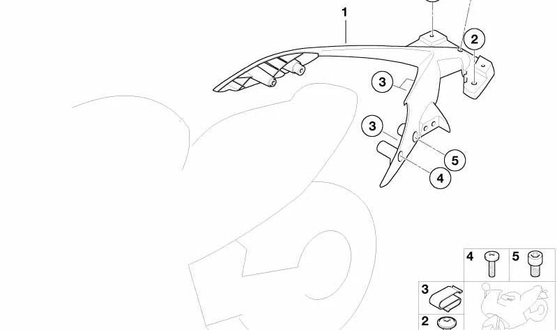 Kabelbinder für BMW 3er E21, E30 5er E12, E28, E34 6er E24 7er E23, E32 8er E31 (OEM 61131353865). Original BMW