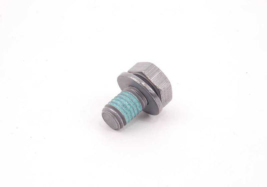 Tornillo hexagonal con arandela para BMW E36, E46, E39, E60, E61, F07, F10, F11, G30, G31, E63, E64, F06, F12, F13, E65, E66, F01, F02, F04, G11, G12, E83, E53, E70, F15, F85, G05, E71, F16, F86, G06, G07 (OEM 32427574840). Original BMW.