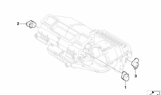 Attuatore cinematografico centrale OEM 64116936713 per BMW E85, E86. BMW originale.