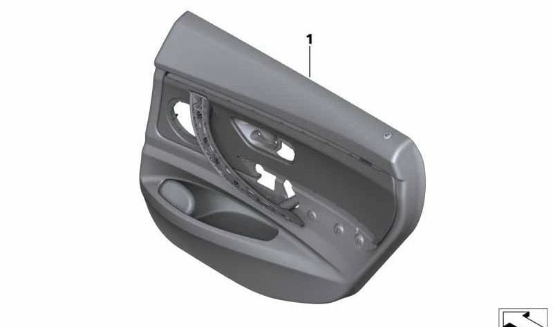 Revestimiento de puerta tela trasero derecho para BMW F34 (OEM 51427321420). Original BMW