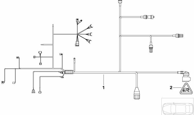 Cableado del motor y módulo de transmisión OEM 12517503627 para BMW E81, E87, E88, E90, E91, E92, E93. Original BMW.