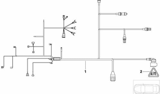 Cableado Motor Módulo de Transmisión para BMW Serie 5 E39 (OEM 12517503603). Original BMW