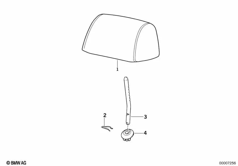 Cubierta para BMW E36 (OEM 52208190350). Original BMW