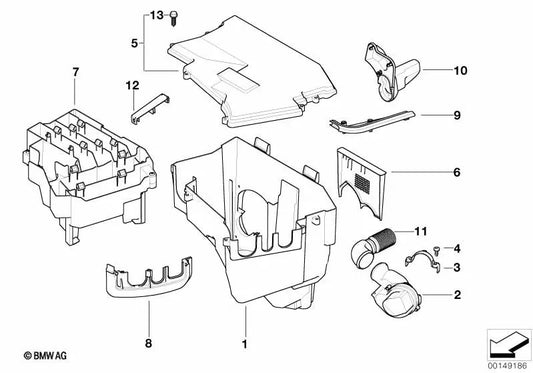 Junta selladora para BMW Serie 7 E65, E66 (OEM 12527510648). Original BMW.