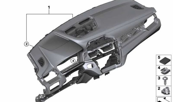 Instrumento Head-Up Display para BMW F48, F48N (OEM 51456969855). Original BMW