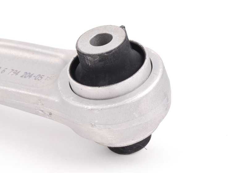 Brazo oscilante inferior con cojinete de goma derecho para BMW F10, F11, F18, F06, F12, F13 (OEM 31126794204). Original BMW.