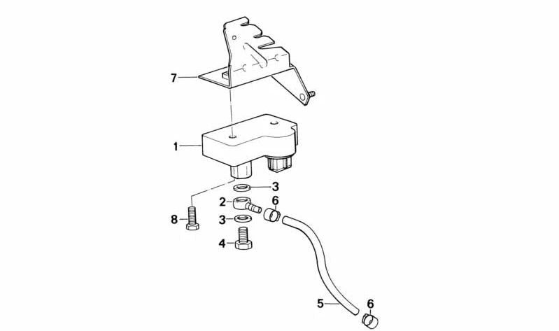 Fitting for BMW E30, E36, E28, E34 (OEM 13622242001). Genuine BMW