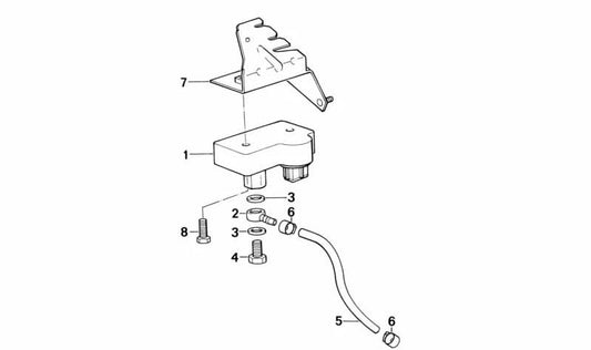 Fitting for BMW E30, E36, E28, E34 (OEM 13622242001). Genuine BMW