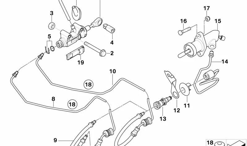 Rohr für BMW E81, E82, E87, E88, E90, E91, E92, E93, E84 (OEM 21526864476). Original BMW.