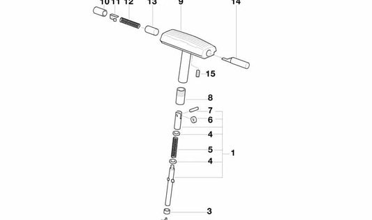 OEM -Änderungshebel 2451166323 für BMW E12. Original BMW.