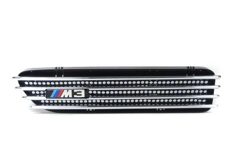 Grill decorativa anteriore sinistra per la serie BMW 3 E46 (OEM 51132694607). BMW originale