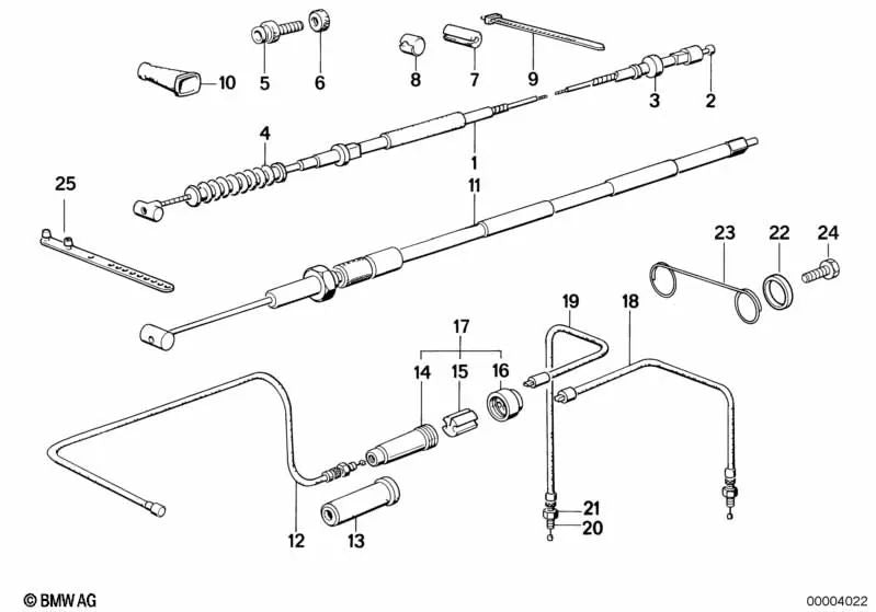 Cable de arranque izquierdo para BMW varios modelos/series (OEM 32731454605). Original BMW.